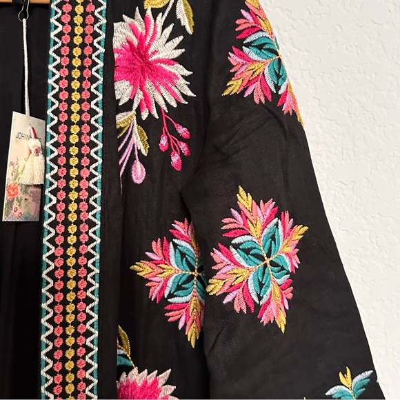 Johnny Was JULIE LINEN KIMONO COAT - Picture 8 of 10